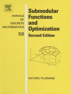 cover image of Submodular Functions and Optimization